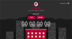 Desktop Screenshot of citybox.no